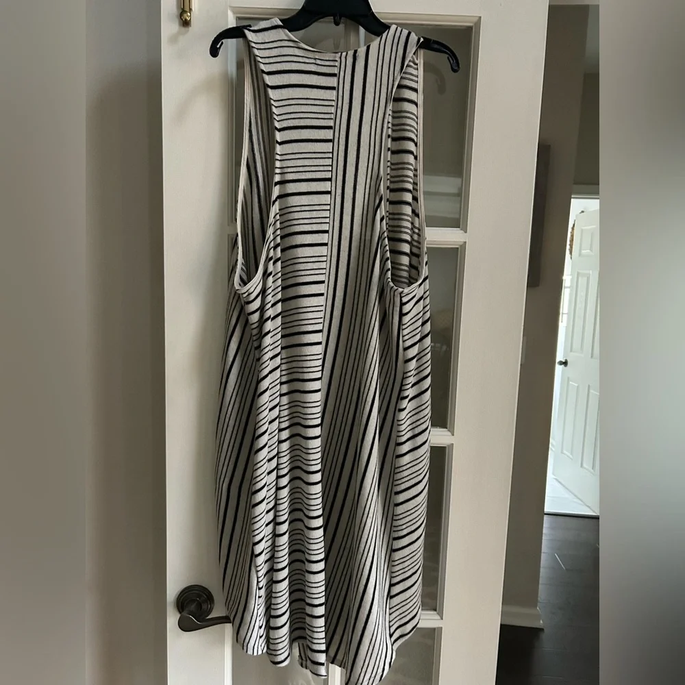 Anthropologie Sunday in Brooklyn Black & White Striped Gillie Vest size L - Picture 7 of 9